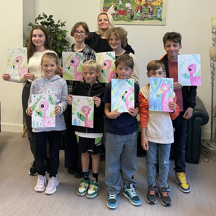 Healing Through Art: Miracle Lives’ Watercolor Workshop for Refugee Children with Dasha Zaitseva